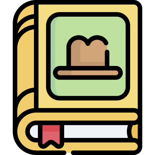 Hat book icon