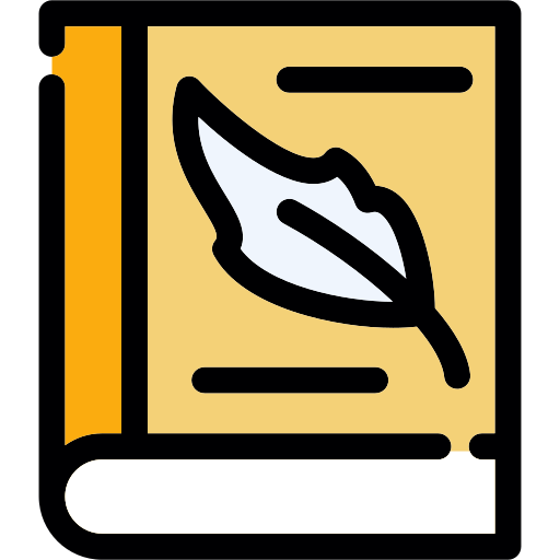 Feather book icon