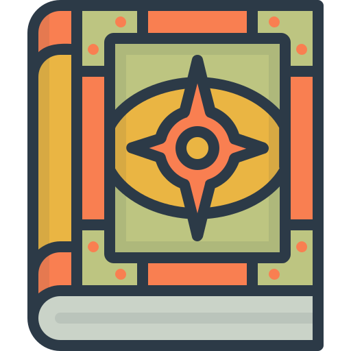 Green spell book icon