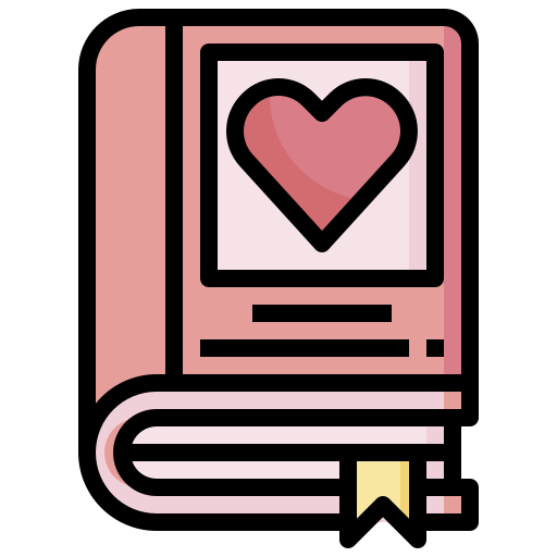 Heart book icon