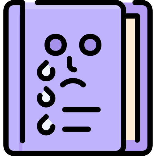 Tragedy book icon